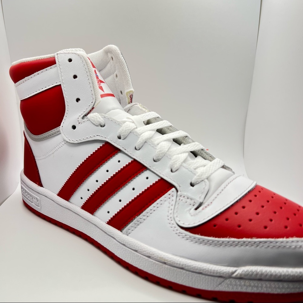 COPY - Adidas Top 10 Rb White & Red High Tops